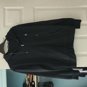 Mens navy zipper up hoodie